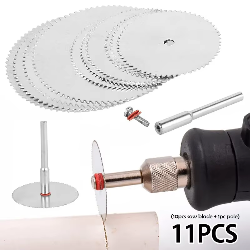 Cordless Rotary Tool Kit Accessories - Juego de 11 Discos de Corte