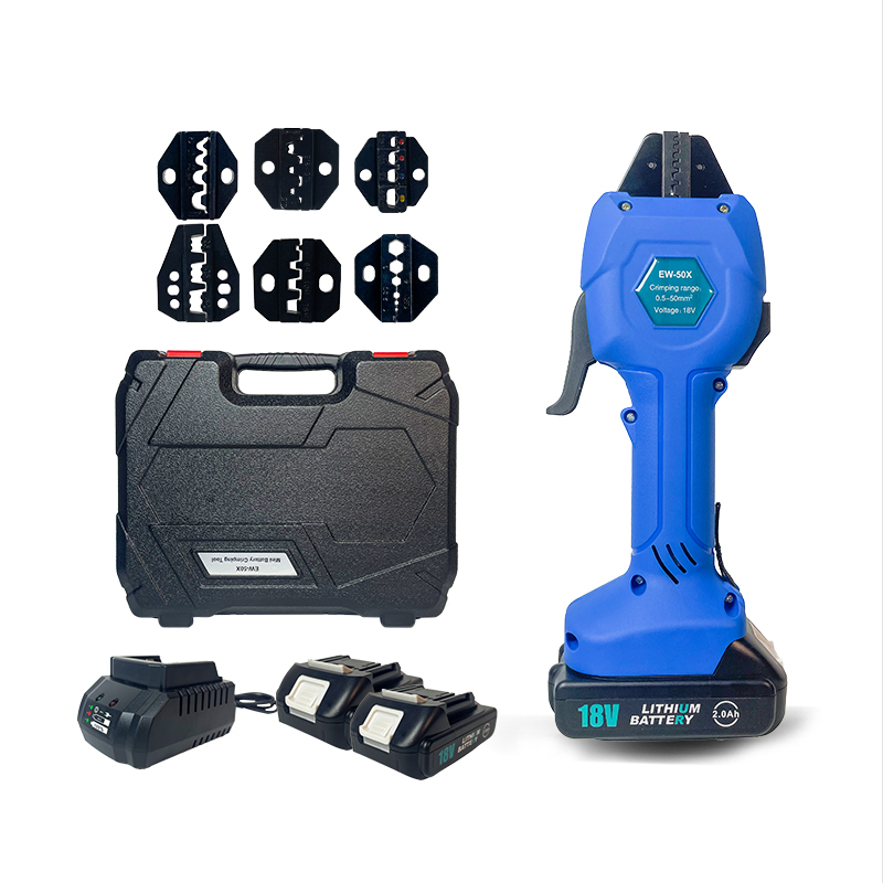 Electrical - Herramienta de crimpado eléctrica recargable EW-50X,
