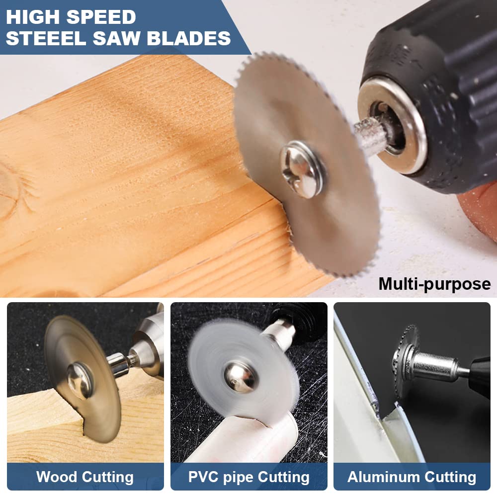 Juego de 6 Discos de Corte HSS - Cordless Rotary Tool Kit Accessories reseña y precio