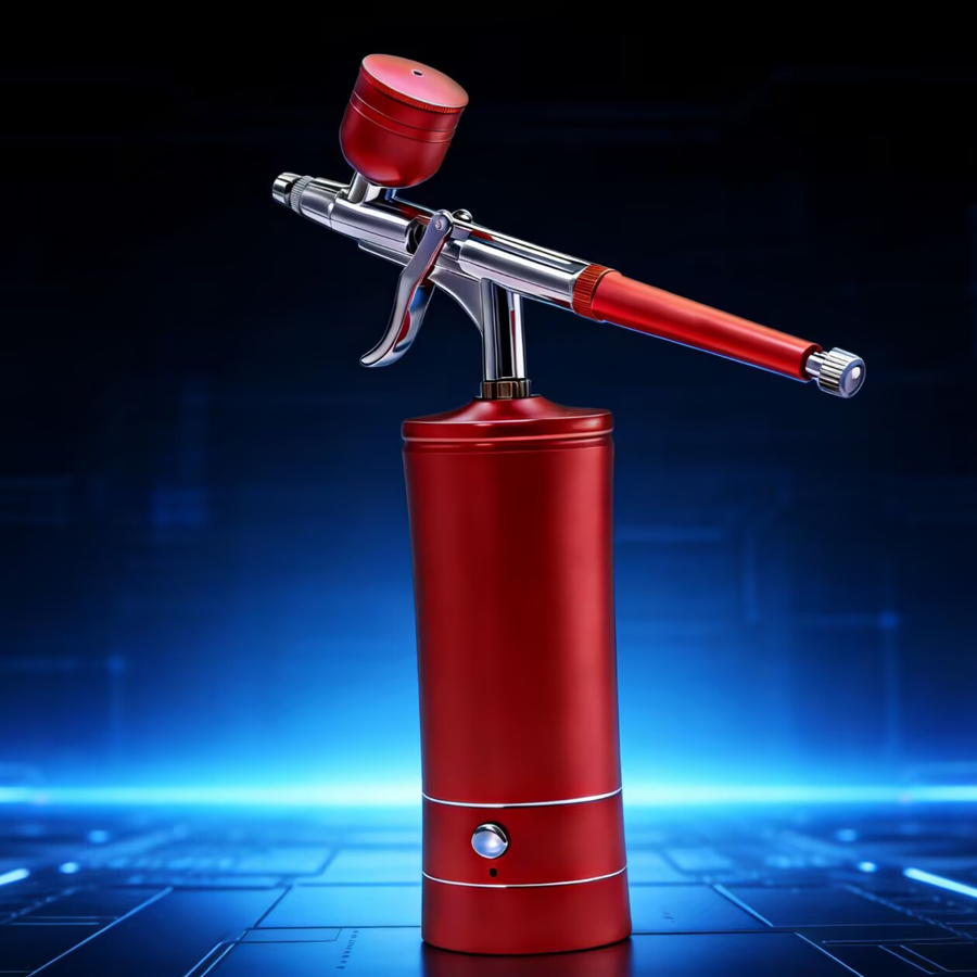 Aerógrafo inalámbrico portátil - Airbrush Kit With Mini Compressor reseña y precio